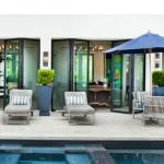 Hardware Thermal Break Commercial Aluminum Glass Doors Folding / Bifolding Type