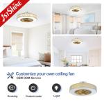 3 Speed 20 Inch Wind Deflector Dimming LED Ceiling Fan