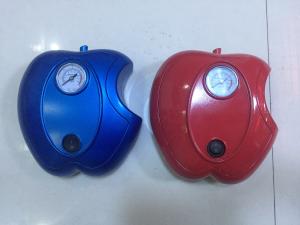 Quality Apple Shape Car DC12V Car Air Pump Plastic Fast Inflation , Blue / Red Color wholesale