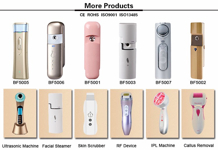 BF1201 Ultrasonic Facial Skin Scrubber Cleaner Skin Rejuvenation Anti-aging Machine