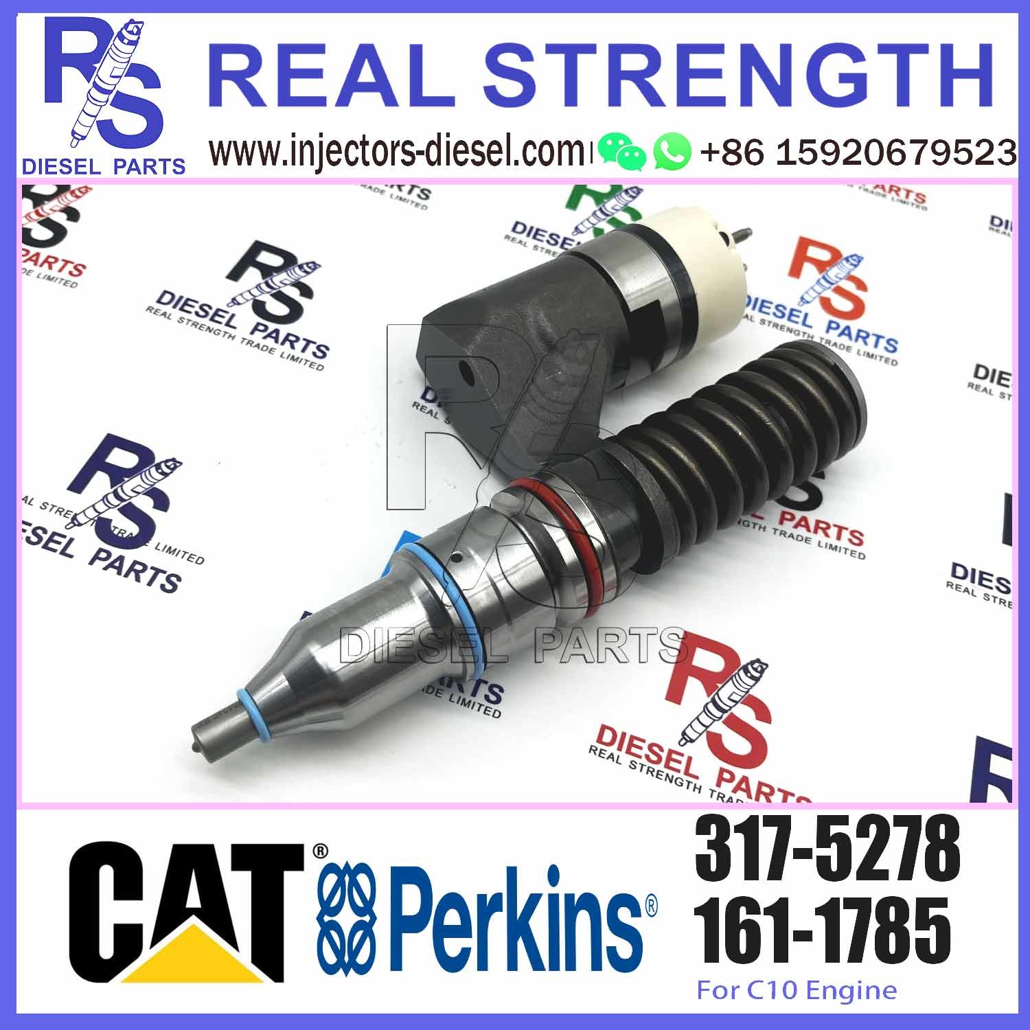 Excavator Parts C10 Engine Injectors 317-5278 161-1785 3175278 1611785 Fuel Nozzle For CAT