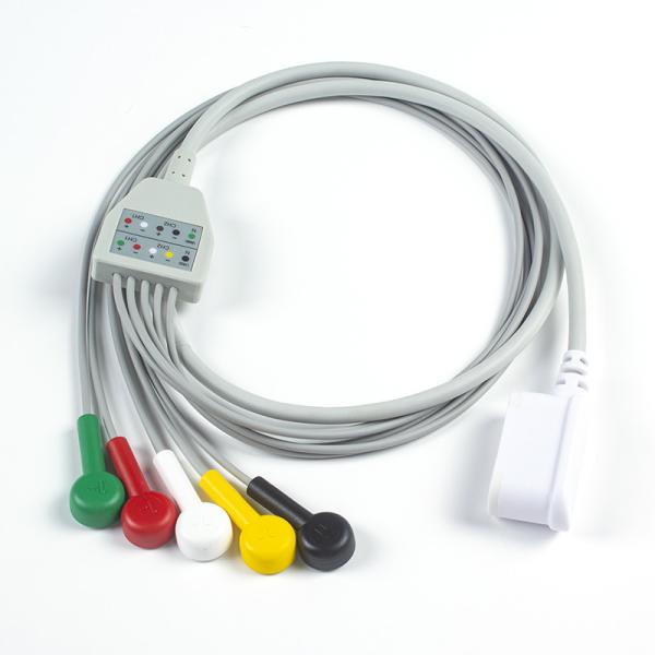 Leadwire Set 2104816-001 GE Seer 5Lead IEC Snap 2067634-019 Compatible GE SEER