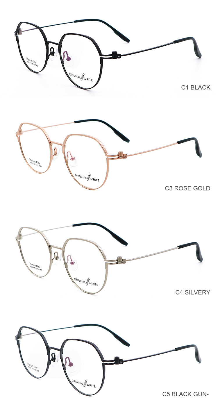 Fad IP Plating Β Titanium Glasses Frame For Men And Women 66337