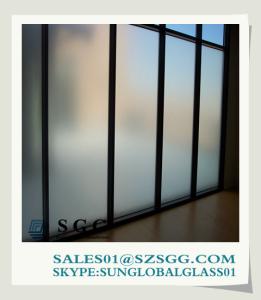 Quality frosted glass for kitchen door (clear, bronze,grey,green,blue) wholesale