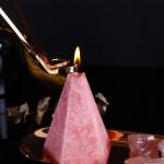 Home Decoration Cone Shape Scented Soy Wax Candle With Luxury Candle Packaging