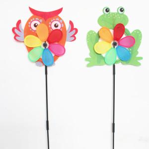 Quality Spring seasonal windmill yard stake owl frog wholesale