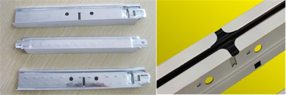 Galvanized Steel T Shaped Bar Ceiling Roll Forming Machinery For Inner Roof Decoration