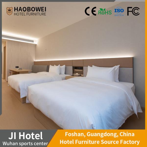 5 Double Bedroom Set Resort Hotel Furniture Bed Foshan in Modern Style for Train