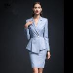 2021 Autumn Formal Occasions V-neck Business Suits for Women Slim Professional