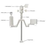 WS2040 Wireless Indoor And Outdoor Weather Station High Accuracy Temperature ±1