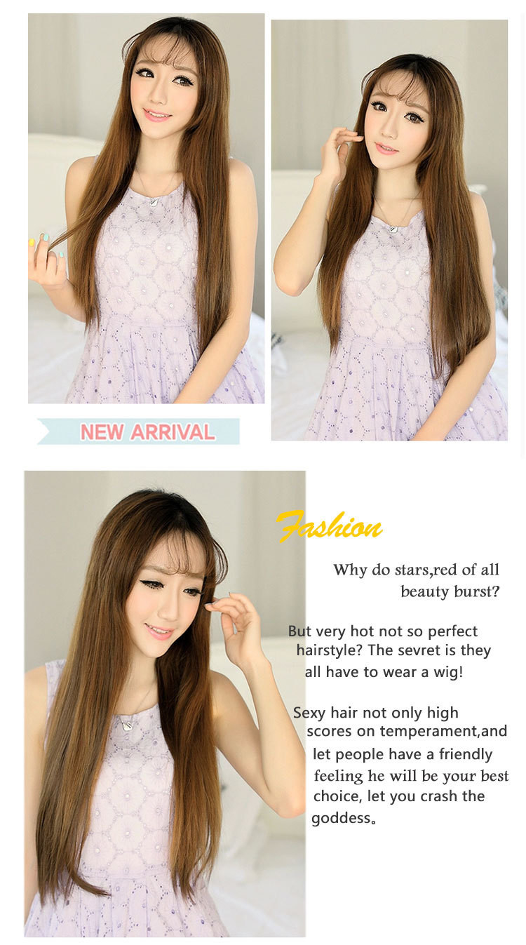 Straight Popular Synthetic Human Hair Extensions , New Stylish Comfortable Synthetic Fibre Hair Extensions