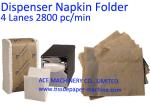 Four Lanes L Fold Napkin Tissue Paper Machine
