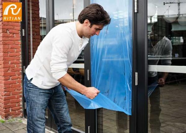Anti UV Heat Window Masking Film Poly Window Protection Film For Car Constructio