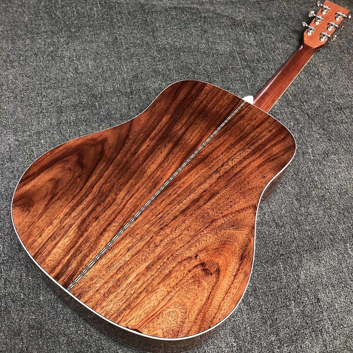 Custom 41 Inch J-45 Honduras Wood Acoustic Guitar, SOLID BACK SIDE