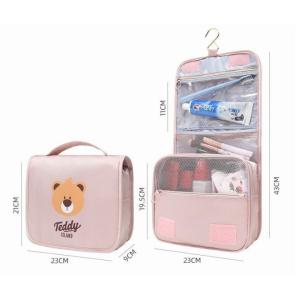 Quality Hanging Transparent Clear PVC Cosmetic Makeup Bag With Dividers Zipper wholesale