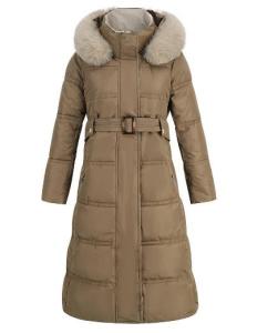 Quality Custom Clothing Factory China Women'S Slim Down Jacket Long Winter Coat Hooded Puffer Jacket wholesale