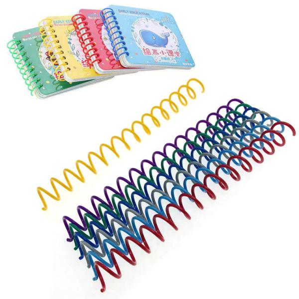 Cheap OEM PVC PET Plastic Spiral Binding Coils For Notebooks for sale