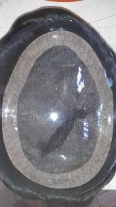 Quality Customized Brazilian Virgin Hair Men Toupee Hairpieces Mono Base with Npu Around wholesale