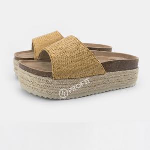 Quality Slip Resistant EVA Wedge Sandal , 35EU Open Toe Slide Sandals wholesale
