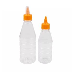 Quality Food Grade PET 17oz Clear Ketchup Mustard Squeeze Bottles wholesale