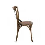 Multi Color Wedding Cross Back Chair Rattan Seat Durable Nordic Dining Chair