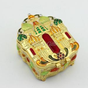 Quality Castle Desgin Wedding Decoration Metal Gift Box for Jewelry Wholesale wholesale