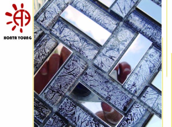 HTY - TS 300 China Supplier Kitchen Backsplash Design Metallic Black Random