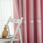 100% Polyester White Cotton Gauze Curtains Sheer Floral Embroidered Fabric