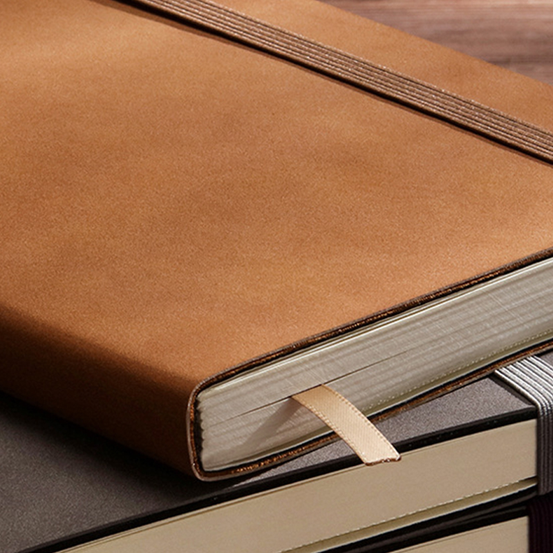 Reusable Soft Leather Notebook A5 Dotted 137mm Width Multi Colors