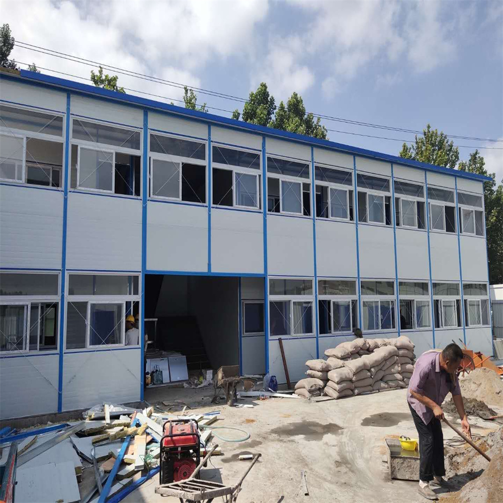 Modern K Type Light Steel Structure Prefab House With PVC Sliding Window
