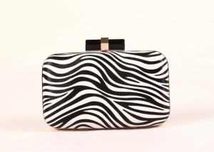Quality Luxury Black And White Colored Evening Clutch Bags Fashion Leather Material wholesale