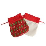 Customizable Sublimation Christmas Bags Santa Claus Gift Bag For Children