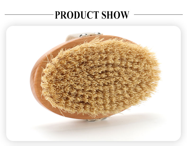 Abeis Dry Body Sisal Fiber Vegan Bath Brush Shower Exfoliating Scrubber Massage