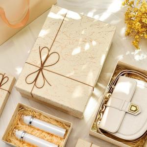Quality Solid Color Christmas Rigid Gift Packaging Box Cardboard Paper Packaging Box Custom wholesale