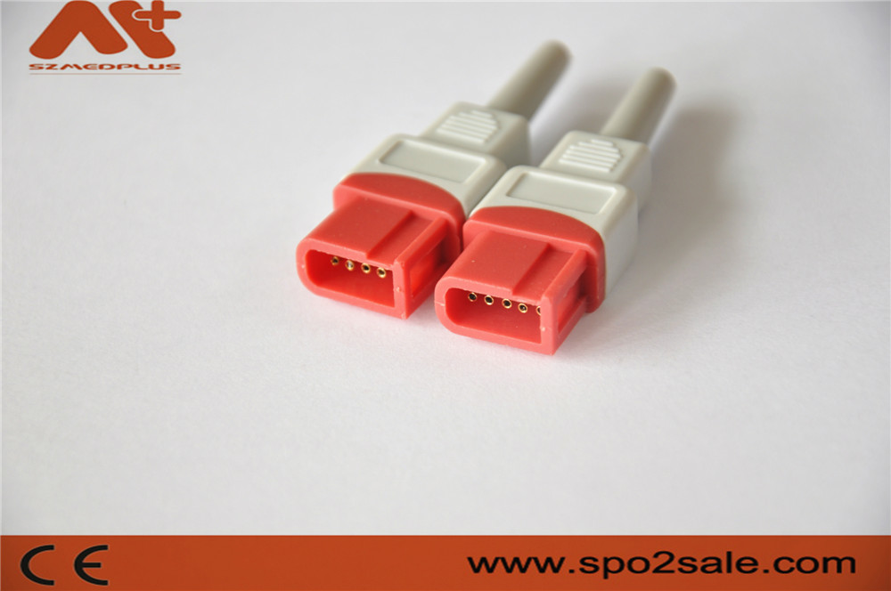 IBP connector compatible for Compatible Spacelabs IBP cable with 10pin Red color