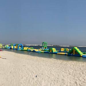 Quality 350 people 212*40m Inflatable Water Park Logo Printed wholesale