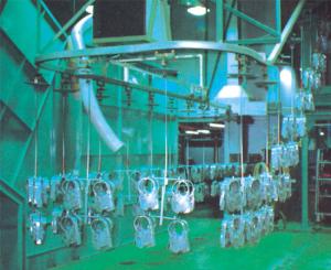 Quality 120KW Spray Painting Equipments Aluminum Parts Coating Line 15m/Min wholesale