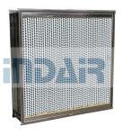 Glass Fiber Media Mini HEPA Filter Leak Proof Special Aluminum Foil As Separator