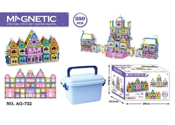 168 Pcs Magetic Plastic Building Blocks Educational Toys / Construction Building
