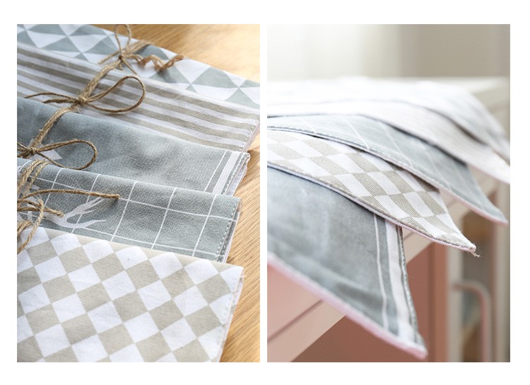 100% Cotton Tea Towel Kitchen Towel Holder Recycled