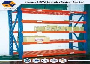 Quality Storing Angle Slotted Storage Racks , Light Duty Boltless Rivet Shelving Warehouses wholesale