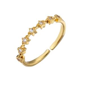 Quality Opening Gold Plated Womens Rings 24k Gold Promise Rings Customize wholesale