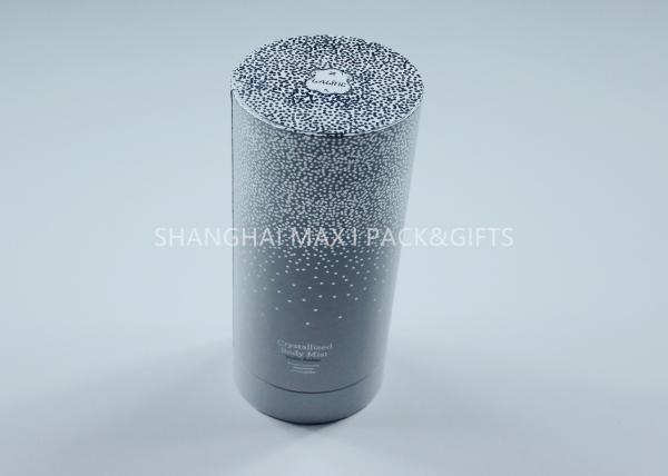 Purple Luxury Round Cardboard Containers Perfume Spray Jewelry Packaging White
