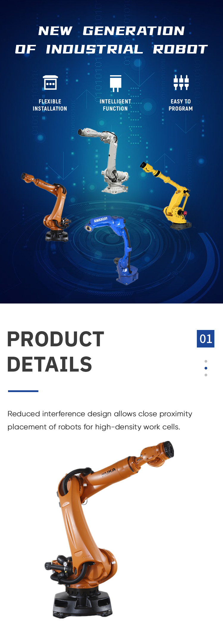 ABB 6 Axis Industrial Robot With OnRobot Electric Gripper Easy Program Packing Electronic Component As Robotic Arm