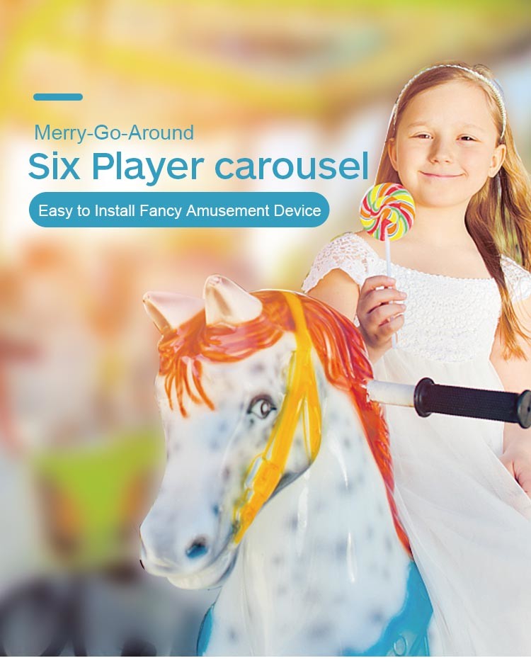 Indoor Playground Kids Arcade Machine Soft Play Carousel Rides 280KG Weight