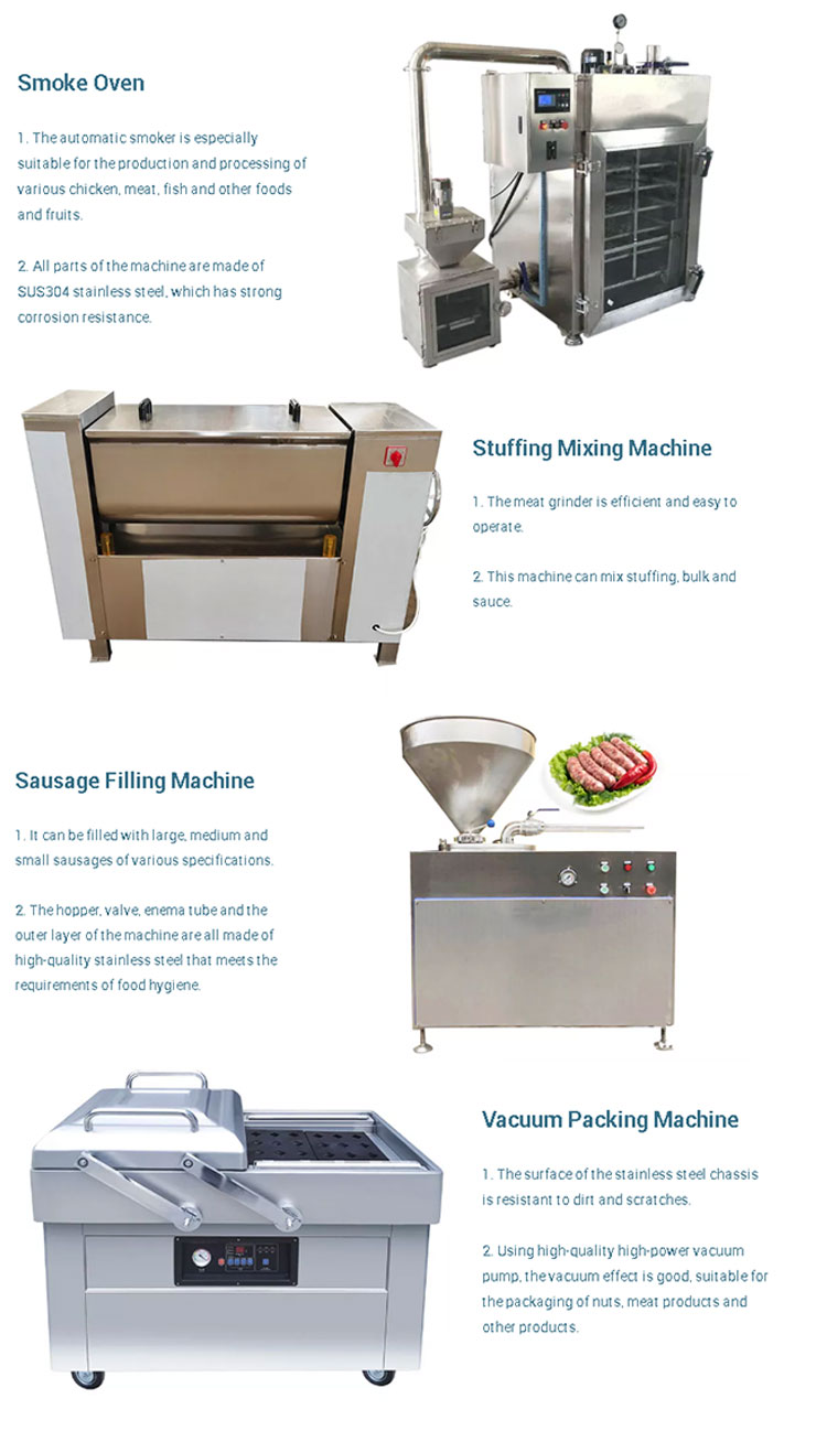 304 Stainless Steel High Standard Sausage Making Machine 2100*920*1040mm