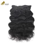 Colored Seamless Clip In Hair Extensions Body Wave 18 Inch