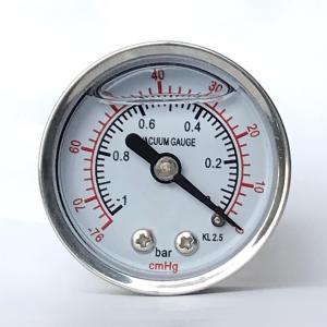 Quality 1 Bar Vacuum Pressure Gauge 40mm 76 CmHg Glycerin Manometer wholesale