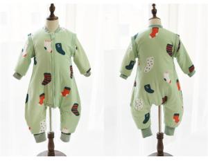 Quality Boys Girls Muslin Baby Pajamas / Cotton Baby Pajamas Snap Button Or Zipper wholesale