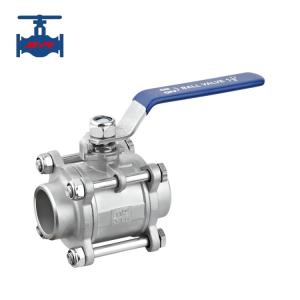 Quality Threaded Welded Ball Valve CF8 CF8M 1000WOG 3PC Type Stainless Steel wholesale